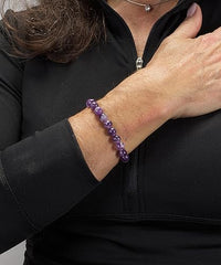 Chevron Amethyst bracelet