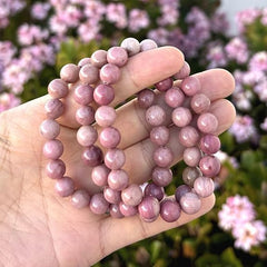 Pink Rhodanite bracelet