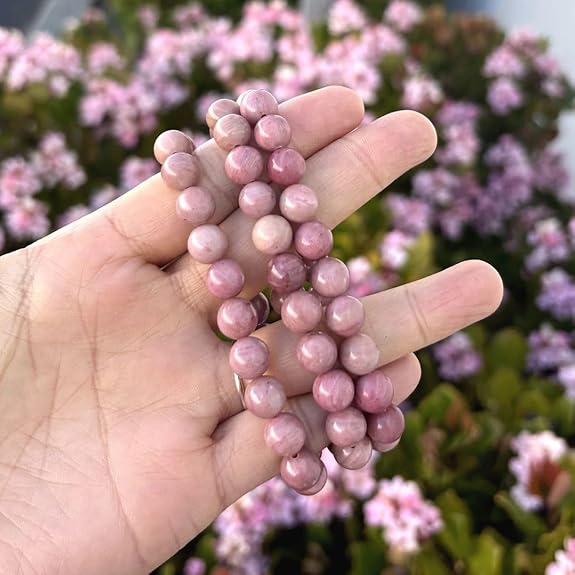 Pink Rhodanite bracelet