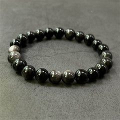 Silver Sheen Obsidian bracelet