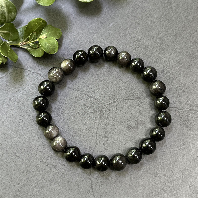 Silver Sheen Obsidian bracelet