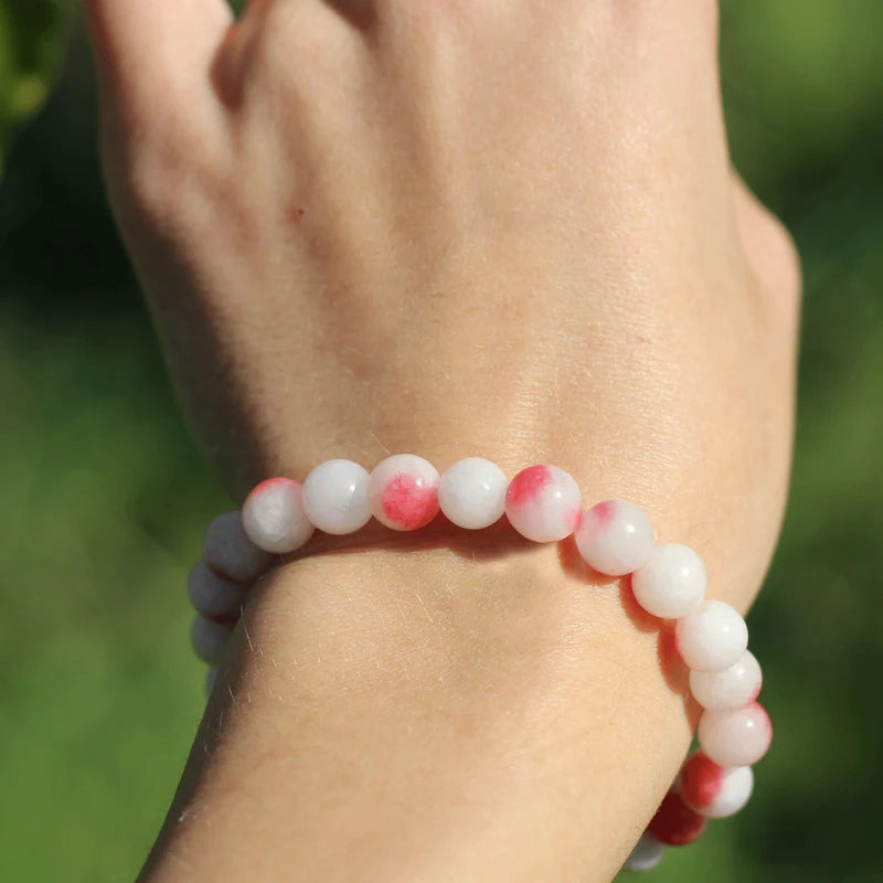 Peach Jade Bracelet