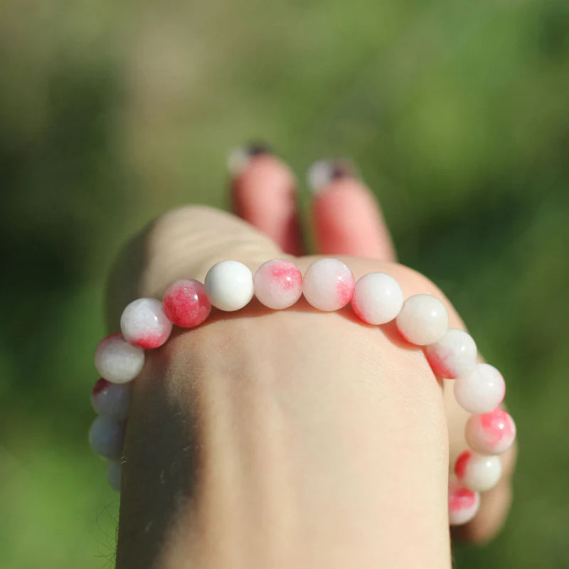Peach Jade Bracelet