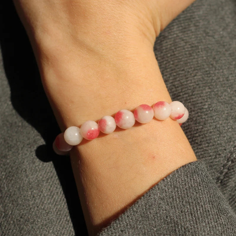 Peach Jade Bracelet