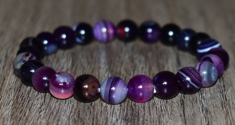 Violet Agate bracelet